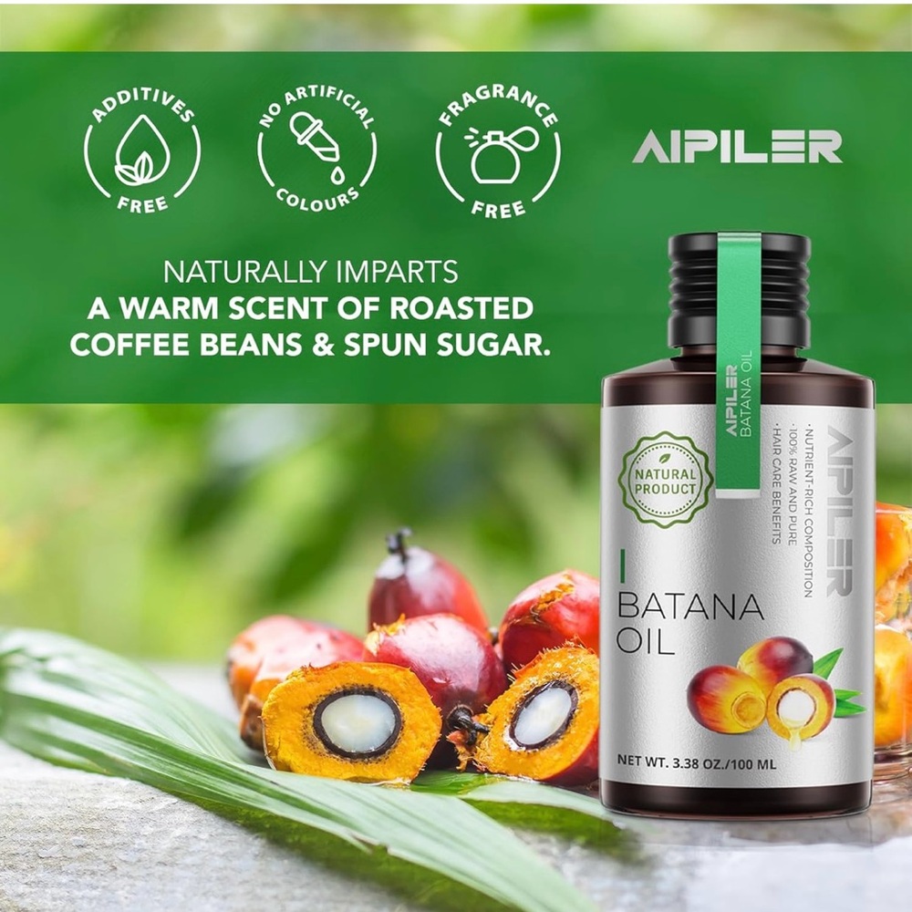 Raw Batana Oil for Hair Growth 100% Pure 3.38 oz‎ - NEW Sealed-EXP 07/27 AIPILER
